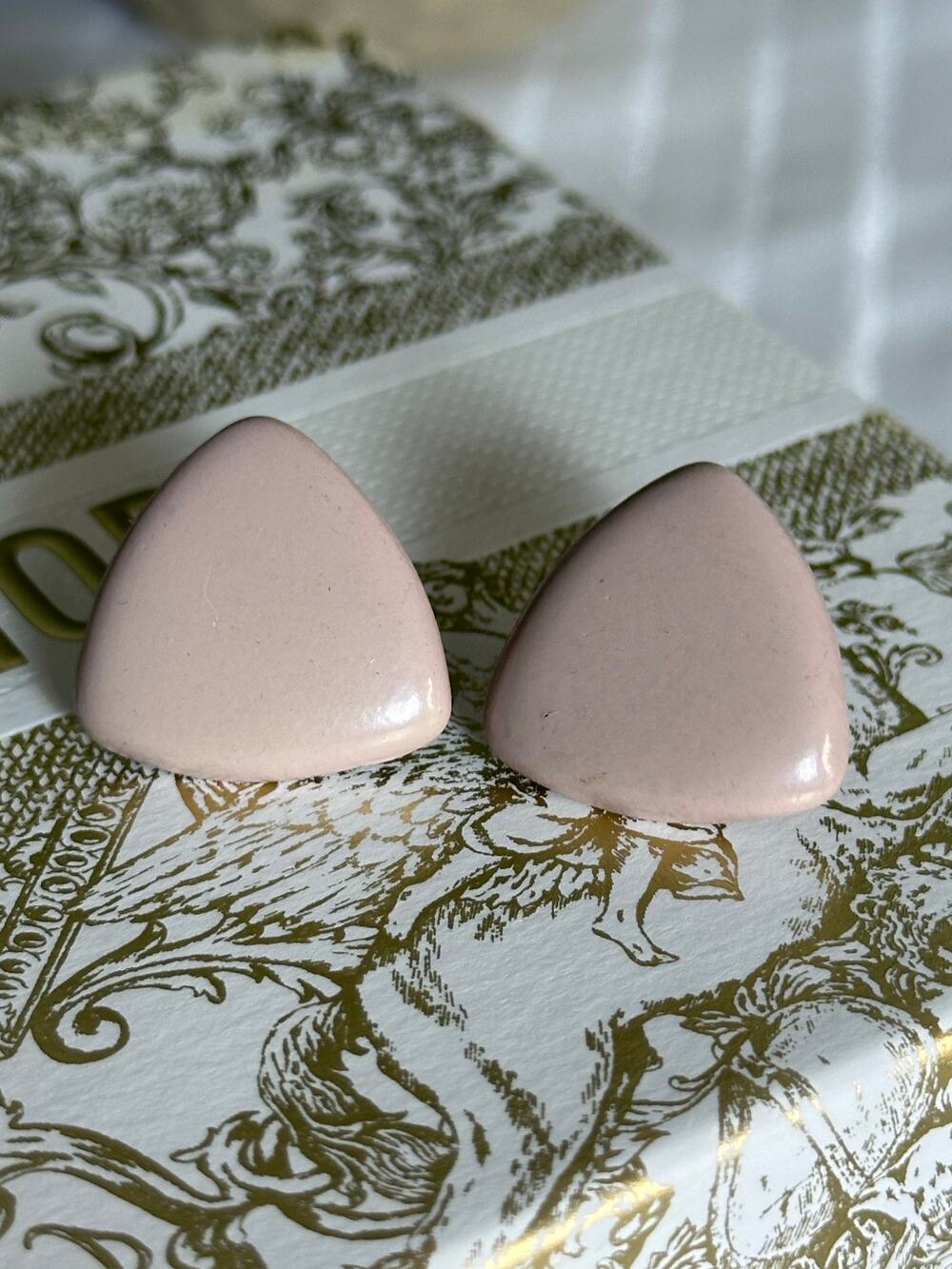 BOGO FREE PINK TRIANGLE STUD EARRINGS